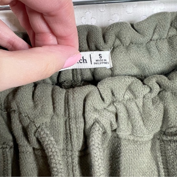 Abercrombie & Fitch Green High Rise French Terry Jogger Sweatpants - Picture 5 of 6